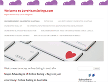 Tablet Screenshot of loveheartstrings.com